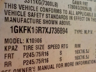 Ignition Switch I-beam Front Axle Only Fits 98-02 CHEVROLET 3500 PICKUP 1474698 Foto 1 de 4