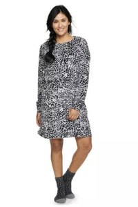 SUPER SOFT SONOMA 2-PC SLEEP SET GOWN + SLIPPER SOCKS SZ: XL - Picture 1 of 8