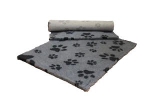 VETFLEECE Antideslizante Pila Profunda Vellana Veterinaria Cama Perro Gato Gris/Carbón Múltiples Patas - Imagen 1 de 3
