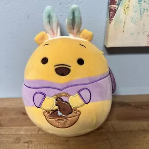 Peluche Squishmallow Kellytoy Disney Winnie the Pooh con orejas de conejo 8" Pascua 2024 - Imagen 1 de 2