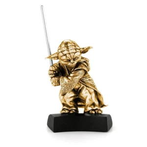 Officially Licensed Royal Selangor Star Wars Star Wars Yoda Gilt Pewter Figurine - Picture 1 of 1