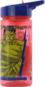 Avengers Hulk Und Captain America Trinkflasche Mit Kippen Auf Spender Rot 530ml - Bild 1 von 4
