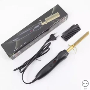 Hair Straightener Electric Curling Comb Flat Irons Gets Hot Fast - Picture 1 of 6