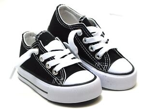 New Lace Up Low Top Toddler Baby Boy Girls Canvas Shoes Walking Comfort 8 Colors