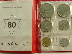 MÜNZSATZ 1980 FUSSBALL WM SPANIEN 1982・CAMPEONATA MUNDIAL DE FUTBOL ESPANA 82. - Bild 1 von 7