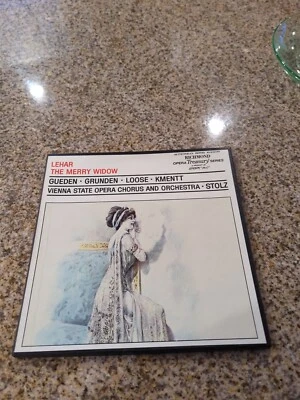 90 Lehar: The Merry Widow - Gueden/Grunden/Loose/Kment Vienna 2 Record LP 1958 - Image 1 of 4