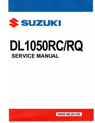 Suzuki V Strom 1050 DL1050 Service Repair Maintenance Workshop pdf Manual  - Image 1 of 2