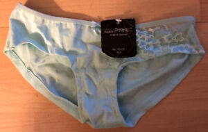 Light Blue Small (S Size 5) Women's Panty Underwear W Netting (Cotton & Spandex)