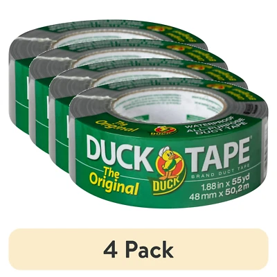 (4 pack) The Original Duck Tape Brand Duct Tape, 1.88 in. x 55 yd Silver - Image 1 of 4