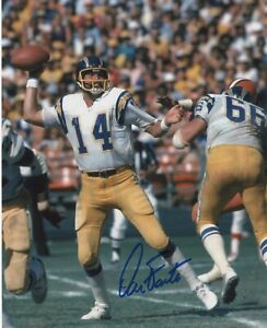 DAN FOUTS SIGNED AUTOGRAPHED 8X10 PHOTO  SAN DIEGO CHARGERS  HALL OF FAME #2