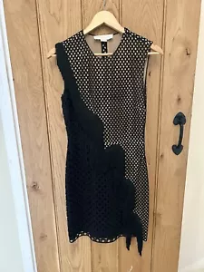 Stella McCartney Mesh Tassel Fringe Detail Dress Black Size 40 UK 10 - Bild 1 von 11
