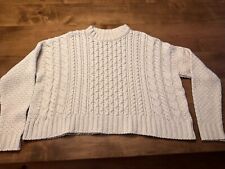 BDG Urban Outfitters Womens Cable Knit Sweater Cream Small