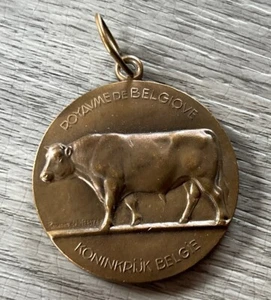Medaille ancienne « Concours Agricole - Taureau » - Bronze - Foto 1 di 2
