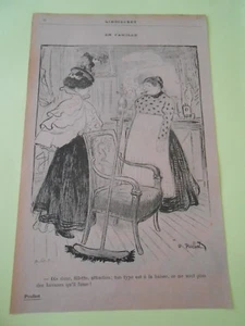 Humour Le Fils du Patron Poulbot Clipping presse 1905 - Picture 1 of 1