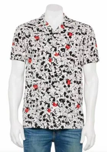 DISNEY MICKEY MOUSE MENS HAWAIIAN BUTTON DOWN RAYON CAMP SHIRT~LARGE~NWT - Picture 1 of 5