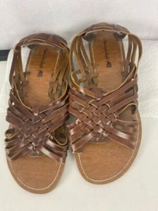 Sandali stile pescatore American Eagle marrone tessuto donna 8,5 - Foto 1 di 7