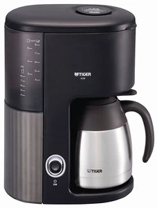 TIGER Coffee Maker Vacuum Stainless Steel Server Type Cafe Black 8 cups ACW-S080 - Picture 1 of 4