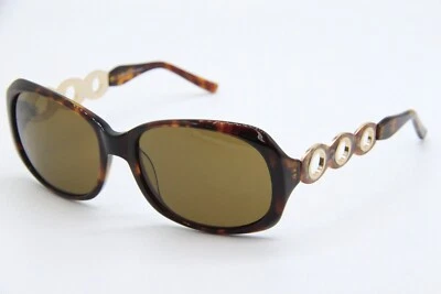 DAISY FUENTES CORAL 024 HAVANA GOLD AUTHENTIC SUNGLASSES 57-17 Foto 1 de 4