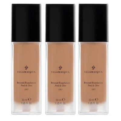 3 x Illamasqua Beyond Foundation Shade DR1 30ml
