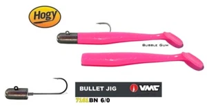 2 Stück Eisele Hogy Paddle 7" 18cm Bubble Gum + 1 VMC 7161BN Bullet 60g - Bild 1 von 1
