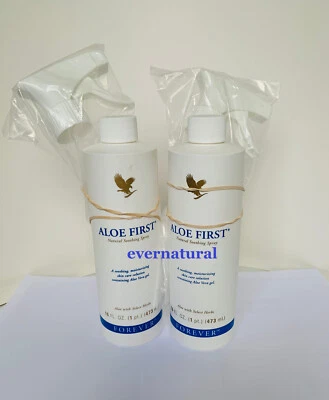 2 Flaschen ALOE FIRST Natural Soothing Spray (78,43% Aloe Vera) 473ml - Bild 1 von 2