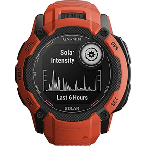 Garmin Instinct 2X Solar 50mm Flame Red GPS + Bluetooth Smartwatch NEW - Picture 1 of 4