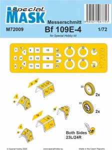 SHM72009 Special Hobby 1:72 Messerschmitt Bf-109E-4 ruedas precortadas y máscara de dosel - Imagen 1 de 2