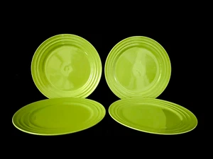 Rachael Ray DOUBLE RIDGE Green Apple Dinner Plate Set of 4 Excellent Cond 11" - Picture 1 of 5