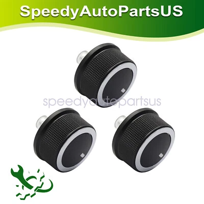 Para Chevrolet Express Van Savana 2008-2017 aire acondicionado calefacción perilla de control de temperatura 3 piezas Foto 1 de 4
