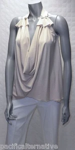 Haut beige Taille 38 / 40 pour FEMME top tunique soirée été NEUF #TAHITI E7 - Imagen 1 de 4