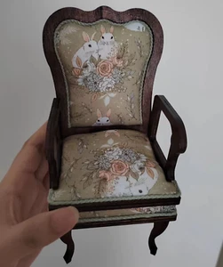 1/6 Scale Dollhouse Miniatures Furniture Retro Single Sofa Unfinished 11.5" Inch - Picture 1 of 6