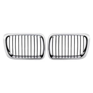 for BMW E36 3 Series M3 1997-1999 2DR/4DR Chrome+Black Front Kidney Grill Grille - Picture 1 of 10