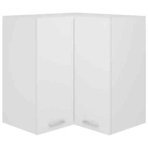 Hanging Corner Cabinet White 57x57x60 cm Engineered Wood vidaXL - Picture 1 of 9