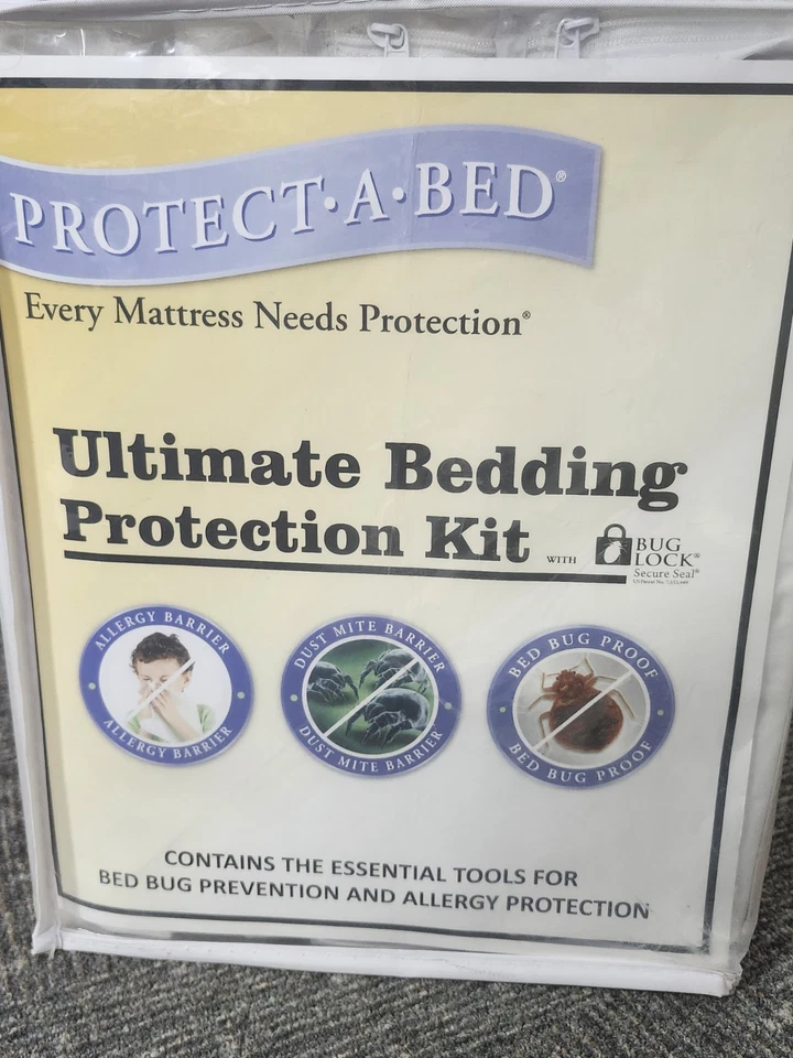 Colchón Protect-A-Bed AllerZip, somier + fundas de almohada - Kit de tamaño completo Foto 1 de 4