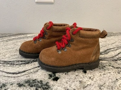 Botas de Senderismo GAP Bebé Cuero Marrón Gamuza De Colección Con Cordones 5 Foto 1 de 4