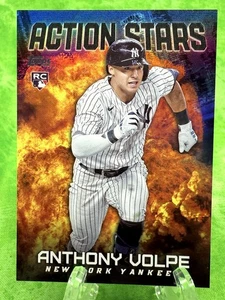 Anthony Volpe RC Black /299 - 2023 Topps Update Action Stars #AS-28 NY Yankees - Picture 1 of 11