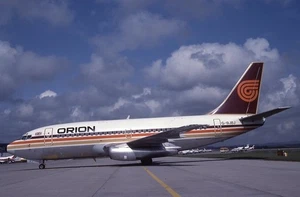 Orion Airways Boeing 737-200 alte Farben G-BJBJ - Kodachrome 35mm Dia - Bild 1 von 1