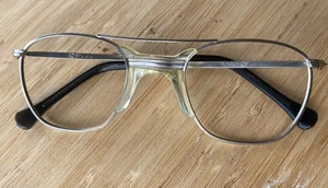 Vintage AO American Optical Eyeglasses Frames Square 5 3/4 / 4 1/4 45-20-130 - Picture 1 of 11