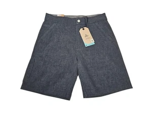 Nuevo con etiquetas Pantalones Cortos Prana Surrow Gris Mezcla de Cáñamo Para Hombre 28 Ajuste Estándar Elastizados 8" Entrepierna - Imagen 1 de 10