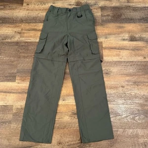 Boy Scouts Switchback Youth M Convertible Cargo Pants Green Scouting Outdoor - Picture 1 of 7