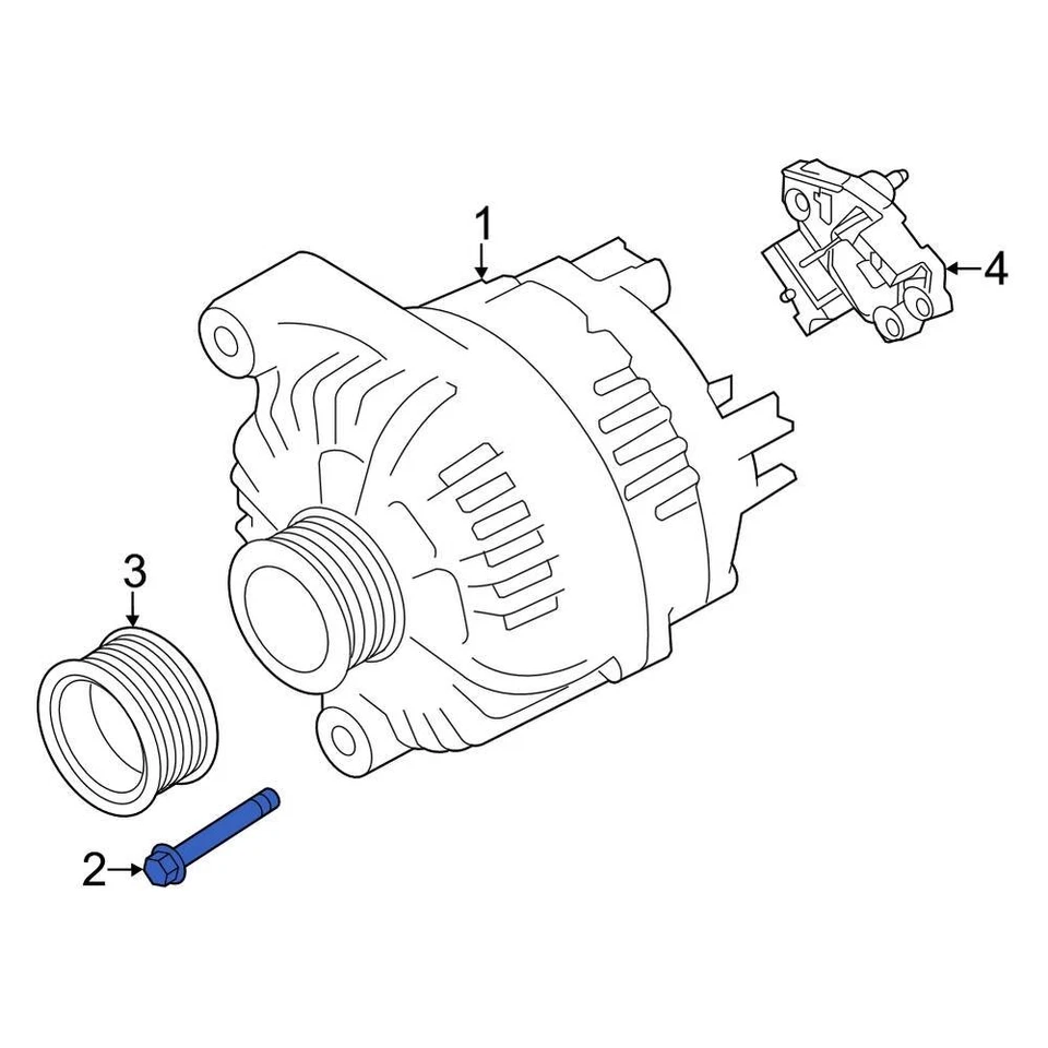 For BMW 128i 2012-2013 BMW 12310392568 Alternator Bracket Bolt — 第 1/2 张图片