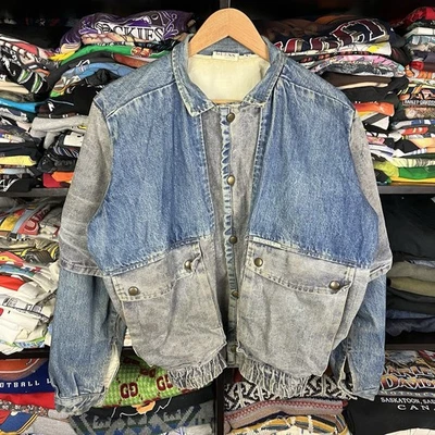 Vintage 80s GUESS Georges Marciano Denim Jacket Size Small Back To The Future  - Image 1 of 4