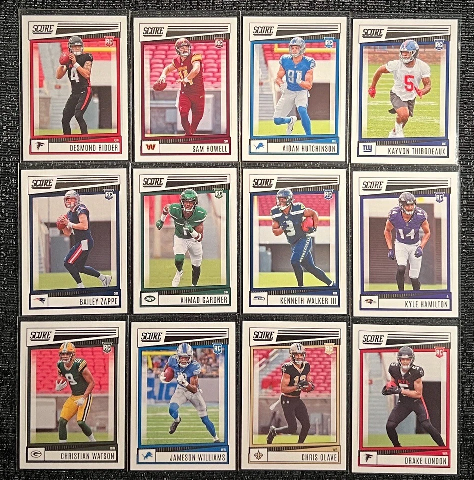 2022 Panini Score Football ROOKIES Complete Your Set You Pick NFL Card #301-400 - Image 1 of 1