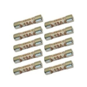 10PC 13 AMP RATED REPLACEMENT HOUSEHOLD FUSE SET 240V AC FOR 13A LIGHTS - Picture 1 of 1
