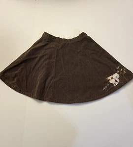 Vintage Gymboree FOX TROT Brown Twirl Skirt Adjustable Waistband Size 6 - Picture 1 of 6
