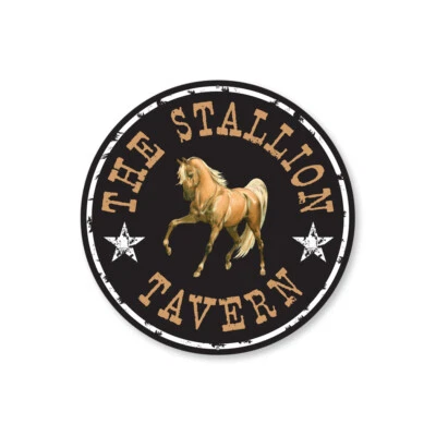Placa de metal The Stallion Tavern - Imagem 1 de 4