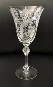 Three Tiffin Elegant Glass Cherokee Rose Water Goblets - Picture 1 of 2