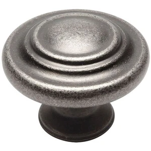 Cosmas Cabinet Hardware Weathered Nickel Round Cabinet Knob #9971WN - Picture 1 of 1