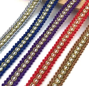 15mm SILKY SCROLL BRAID Blinds Costume Upholstery Furnishing Gimp Trim #18 - Picture 1 of 11