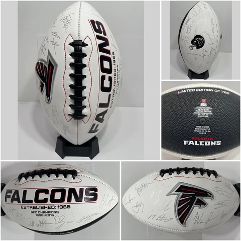 ATLANTA FALCONS NFL Team Roster Signature Football LIMITED EDITION Brand New Cover